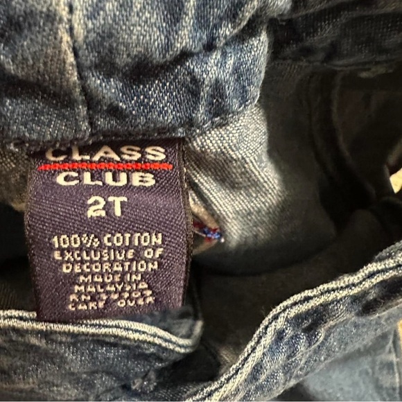 Class Club Denim Baby Romper Size 2T - Picture 3 of 4